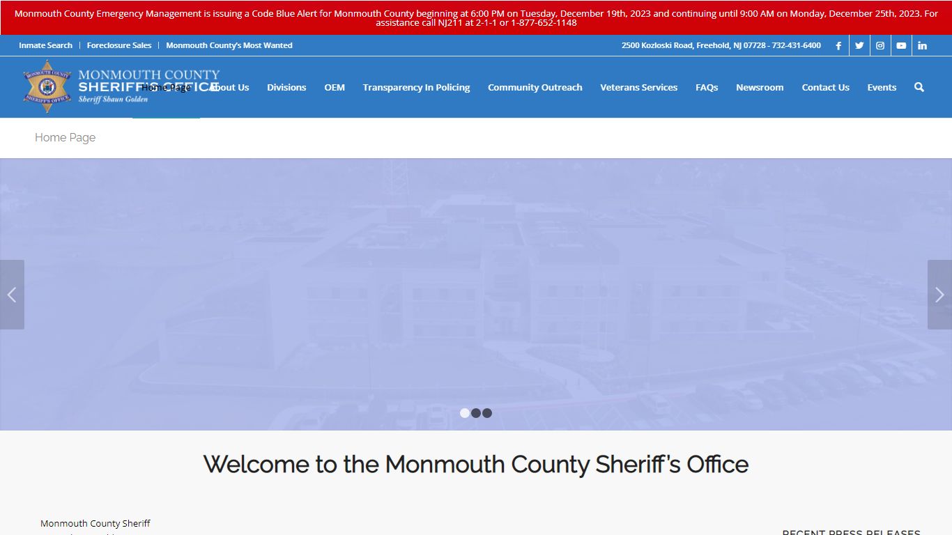 Adult Corrections – Monmouth County Sheriff's Office